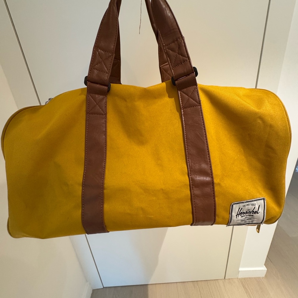 Herschel Supply Company Yellow and Brown Carry-on Size Bag